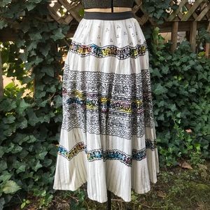 1940’s 🌸Mexican Traditional Cotton Skirt